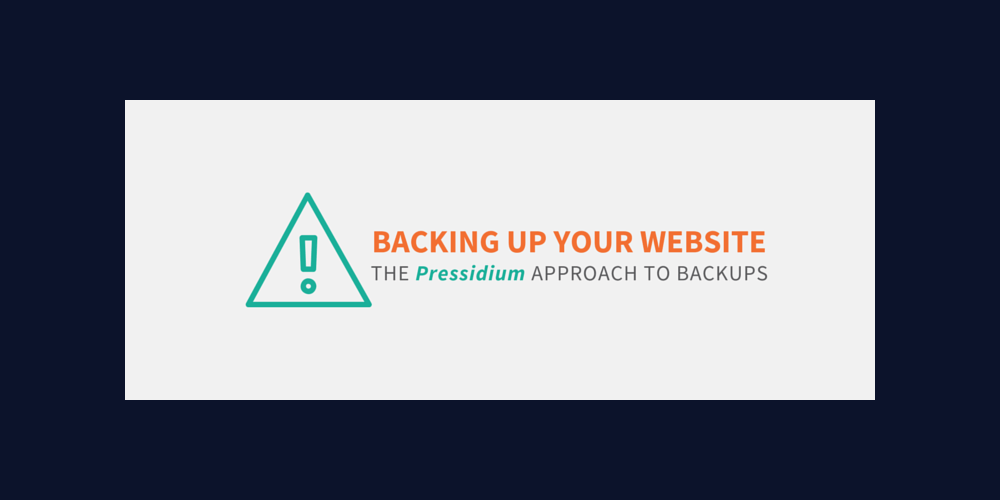 Image for Backing Up Your WordPress Site: The Pressidium Approach