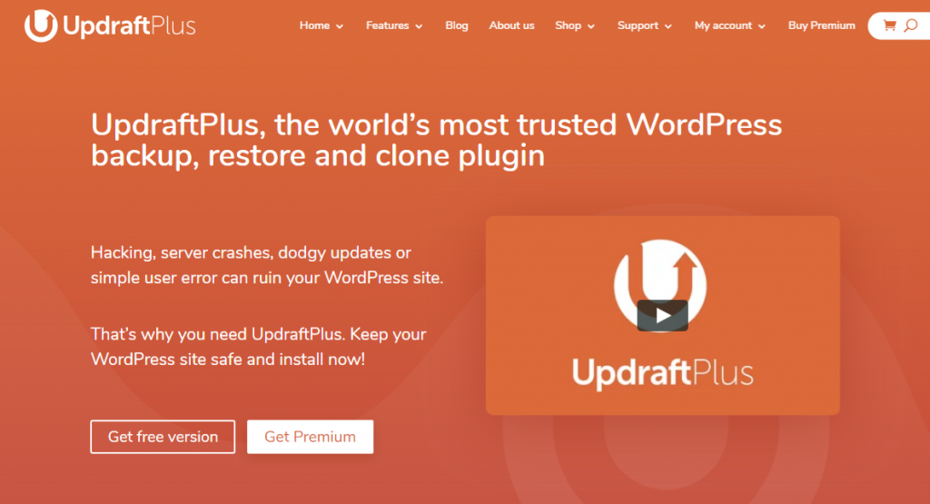 Backup WordPress with Updraft