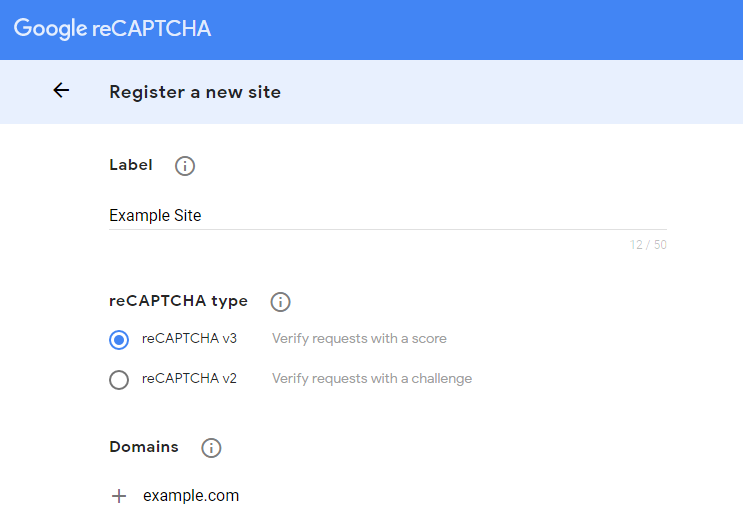 New reCAPTCHA