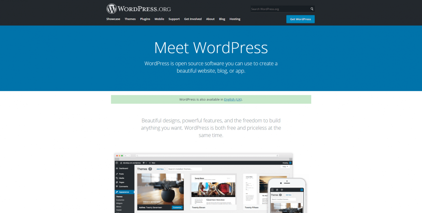 webflow vs wordpress: WordPress overview