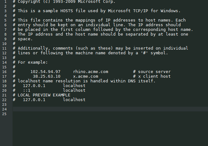 windows 10 ignores hosts file