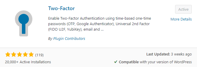 Two-Factor Plugin