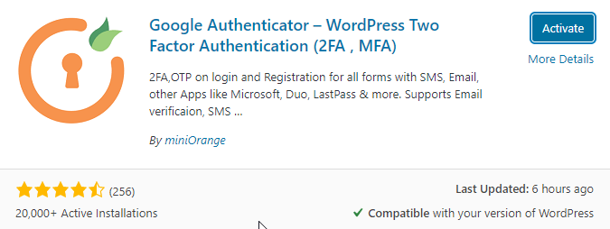 Google Authenticator Plugin