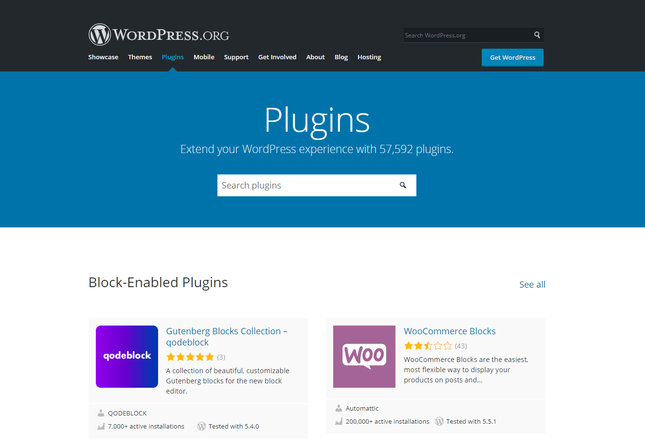 WordPress Plugins Directory