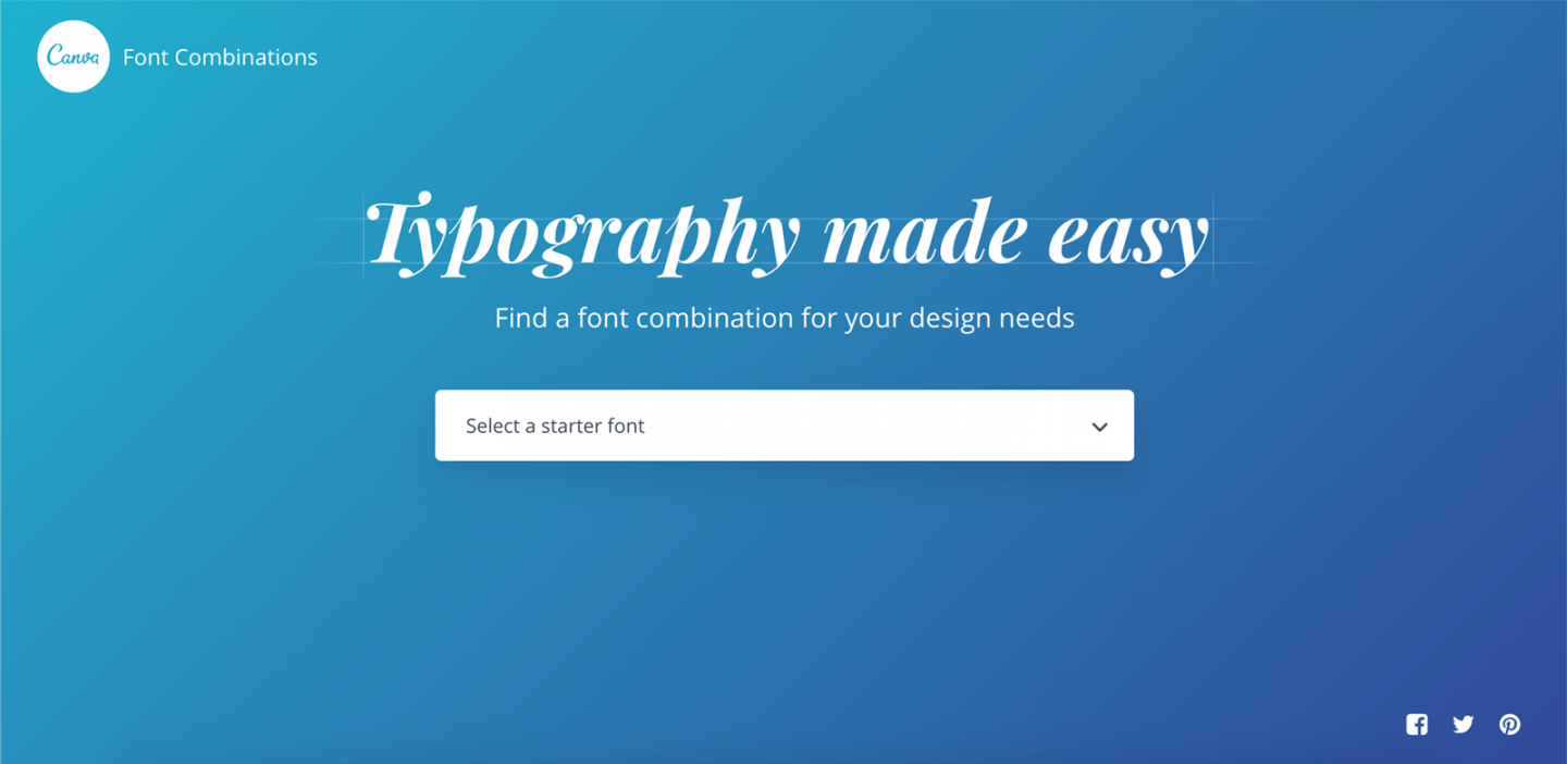 Canva Font Pairing Tool