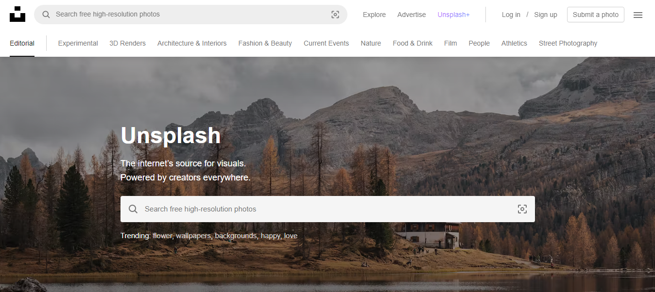 Unsplash - free high quality photos