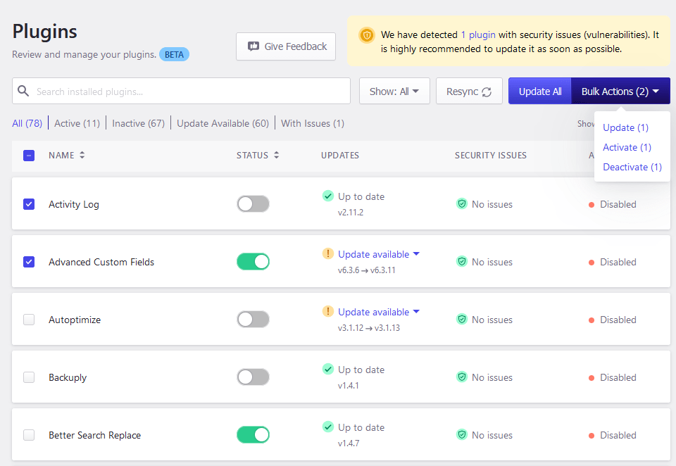 New Pressidium Dashboard Feature: Plugin Management